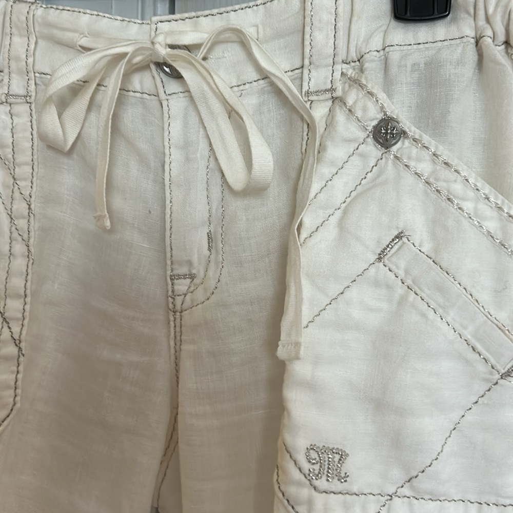 White Drawstring Pants - image 2
